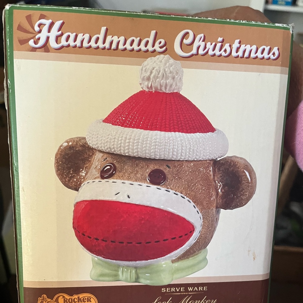 Sock  Monkey Candy jar